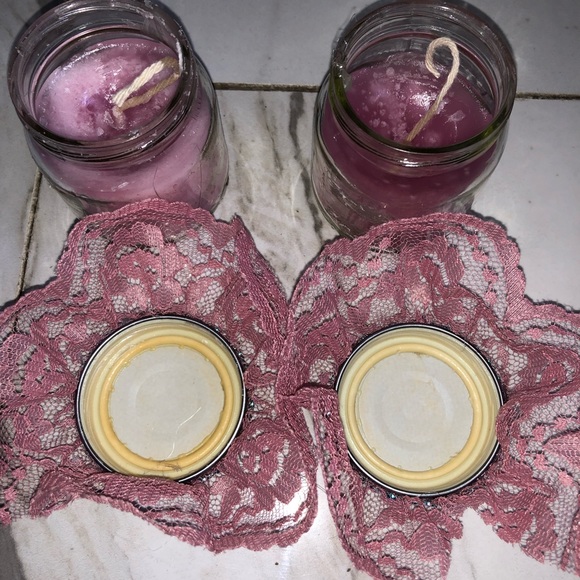 2 Baby Jars Candles Jasmine Hand Made - Picture 5 of 8
